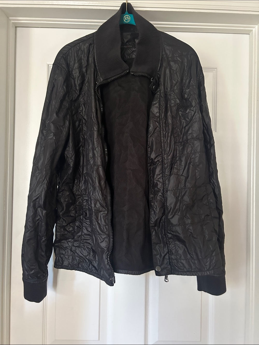 🧡 John Varvatos crinkled nylon jacket M